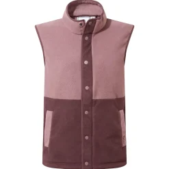 Tunston Womens Relaxed Fit Microfleece Gilet - Mauve/Dark Mauve
