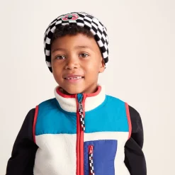Uda Kids Shaun the Sheep Knit Hat - Black White Checkerboard