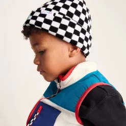 Uda Kids Shaun the Sheep Knit Hat - Black White Checkerboard