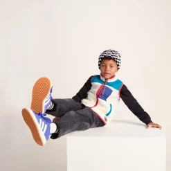 Uda Kids Shaun the Sheep Knit Hat - Black White Checkerboard
