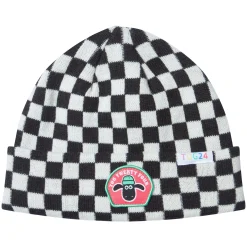 Uda Kids Shaun the Sheep Knit Hat - Black White Checkerboard