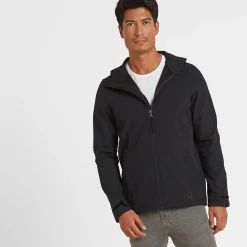 Valley Mens Softshell Hoody - Black