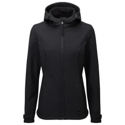 Valley Womens Softshell Hoody - Black