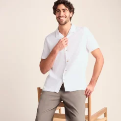 Valtos Mens Short Sleeve Supersoft Shirt - Optic White