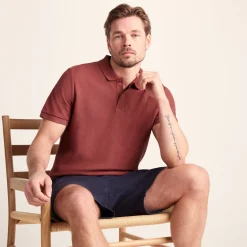 Varris Mens 100% Cotton Supersoft Polo Shirt - Garnet Red