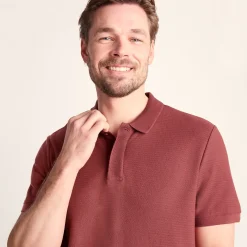 Varris Mens 100% Cotton Supersoft Polo Shirt - Garnet Red