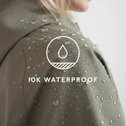 Vena Womens Waterproof Jacket - Pale Khaki