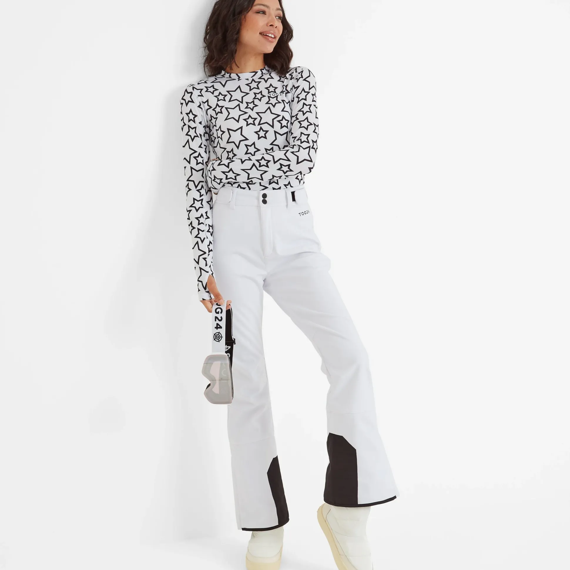 Vista Womens Salopettes Short - Optic White