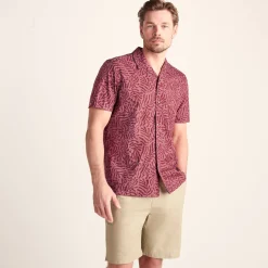 Wallsend Mens Short Sleeve 100% Cotton Supersoft Shirt - Redwood