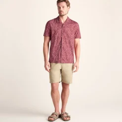Wallsend Mens Short Sleeve 100% Cotton Supersoft Shirt - Redwood