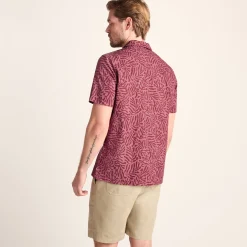 Wallsend Mens Short Sleeve 100% Cotton Supersoft Shirt - Redwood