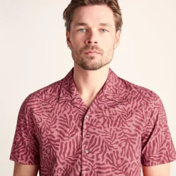 Wallsend Mens Short Sleeve 100% Cotton Supersoft Shirt - Redwood