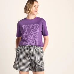 Wave Womens Premium Supersoft Relaxed Fit T-Shirt - Dark Orchid
