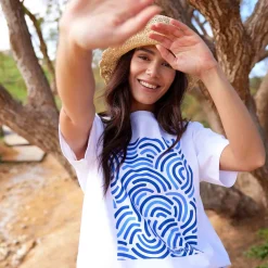 Wave Womens Premium Supersoft Relaxed Fit T-Shirt - Optic White