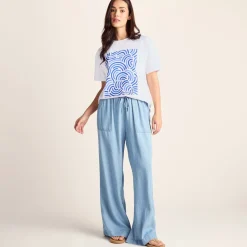 Wave Womens Premium Supersoft Relaxed Fit T-Shirt - Optic White