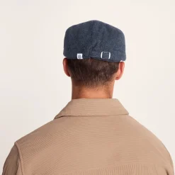 Weighton Knit Flat Cap - Blue Marl