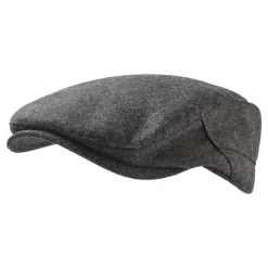 Weighton Knit Flat Cap - Dark Grey Marl