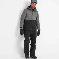 Whistler Mens Ski Jacket - Black/Steel Grey