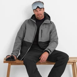 Whistler Mens Ski Jacket - Black/Steel Grey