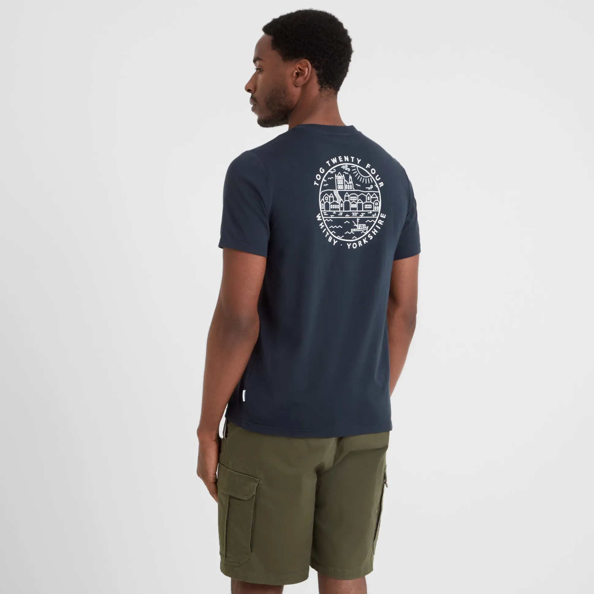 Whitby Mens 100% Cotton Supersoft T-Shirt - Dark Indigo