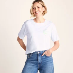 Yorkshire Womens 100% Cotton Supersoft Relaxed Fit T-Shirt - Optic White