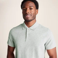 Zaden Mens Polo Shirt - Light Grey Marl
